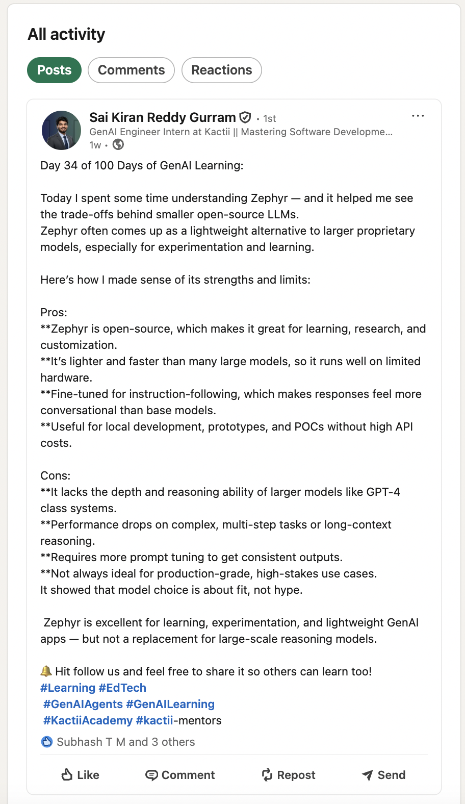 Learning Challenge Testimonial 6